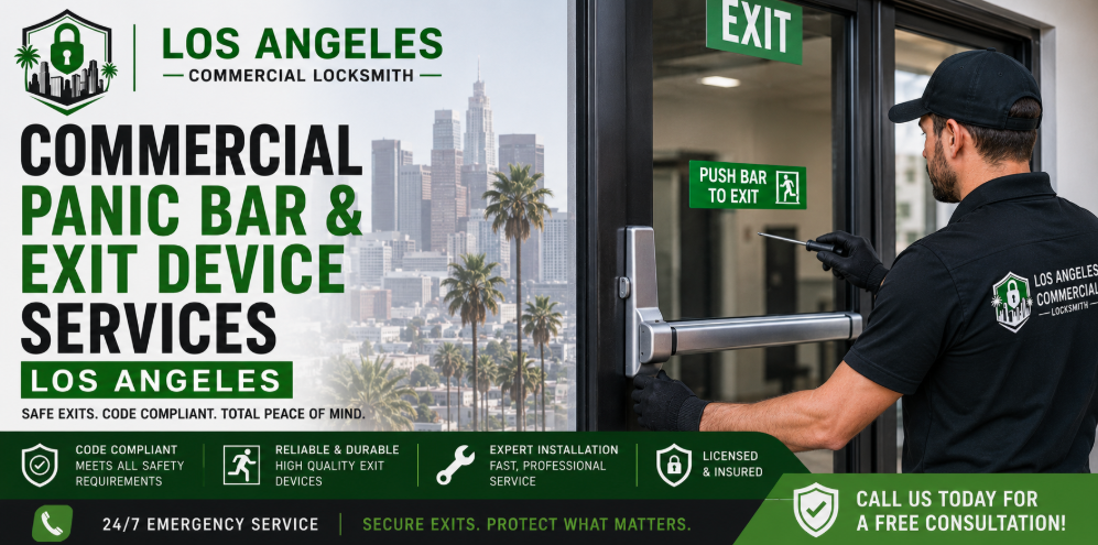 Commercial Panic Bar and Exit Device Services Los Angeles