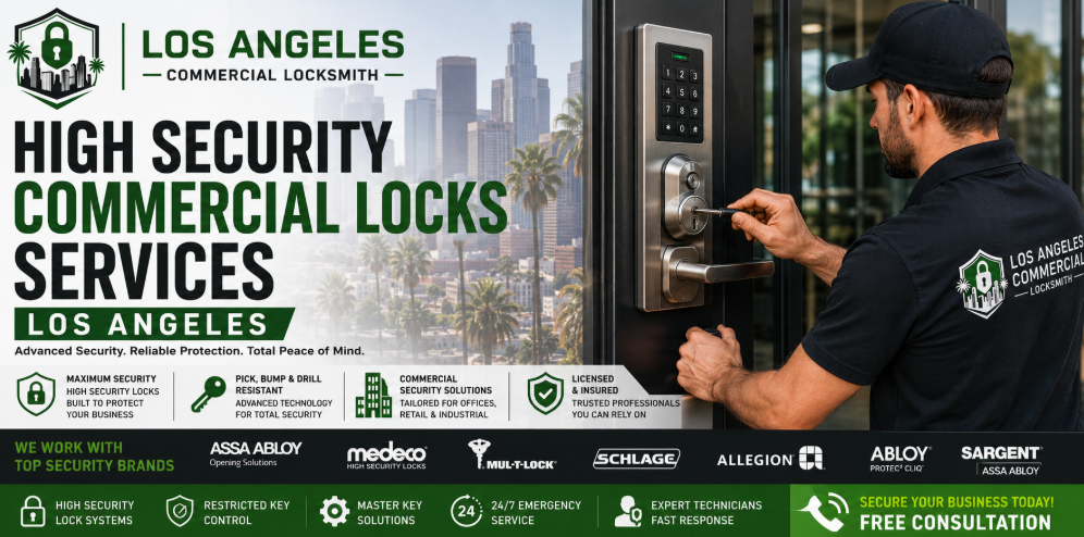 High Security Commercial Locks Services Los Angeles