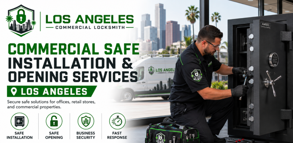 Commercial Safe Installation and Opening Services Los Angeles